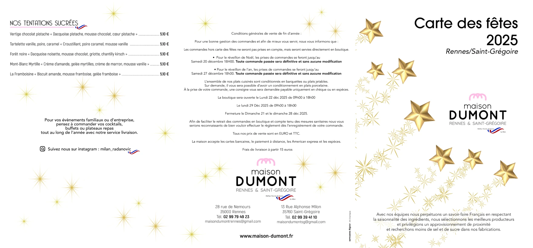 Maison Dumont Traiteur A Rennes Maison Dumont Traiteur A Rennes Carte 1